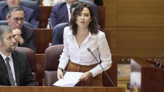 Isabel Díaz Ayuso en la Asamblea de Madrid.