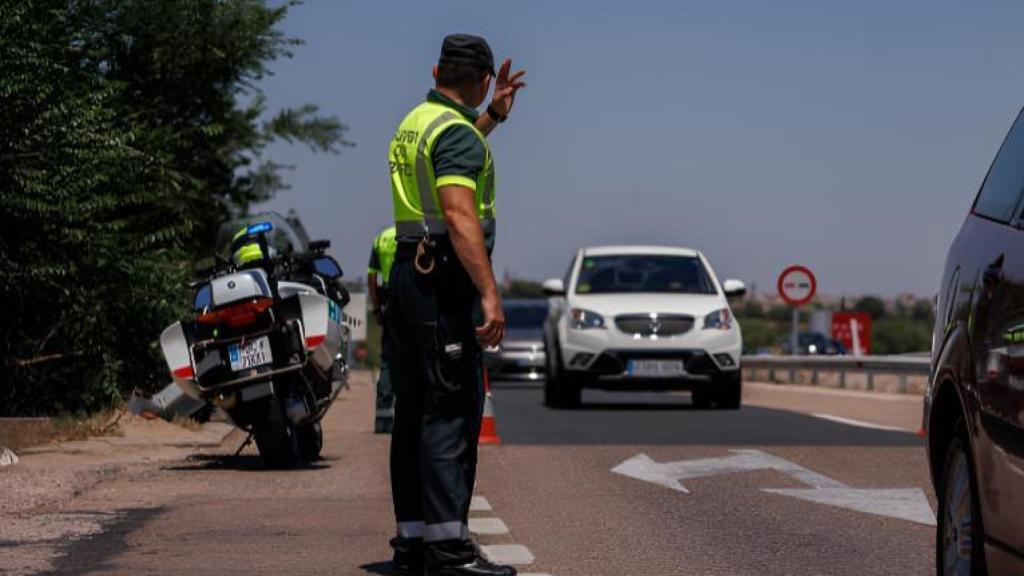 Imagen de un control de La Guardia Civil.