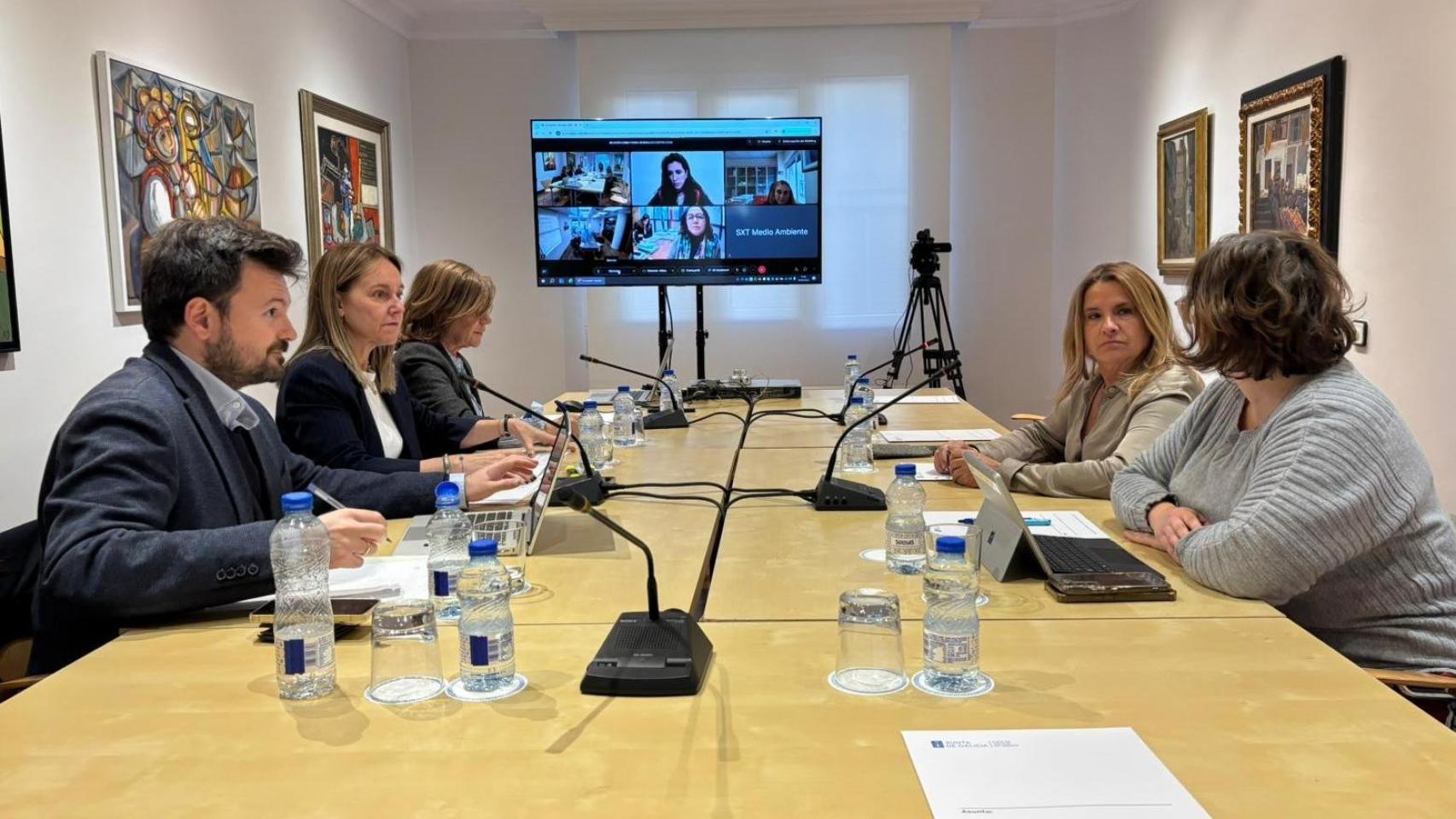 Marc García, en la reunión de las autonomías que reclaman las competencias de Costas, en Madrid.