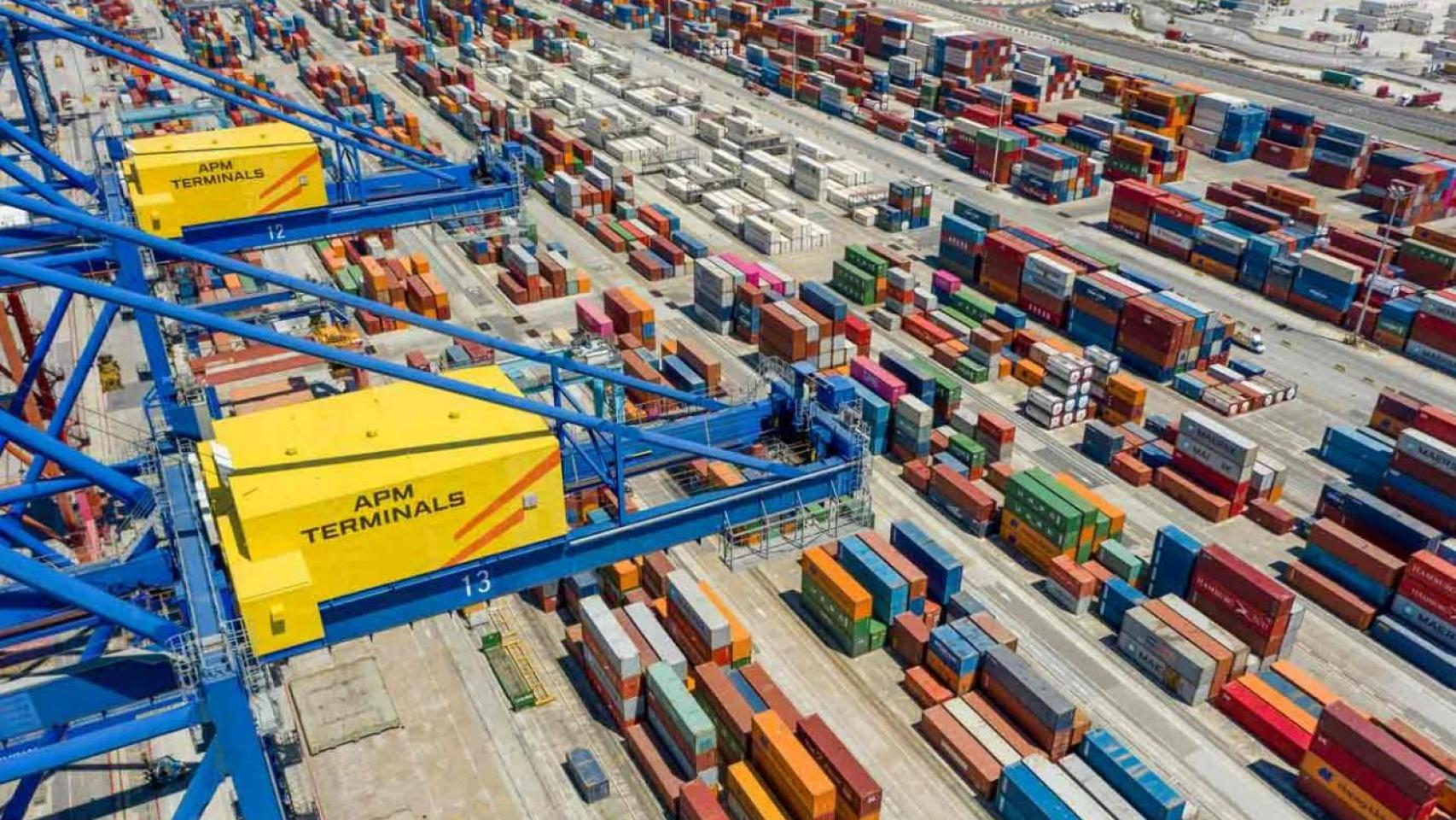 Terminal de APM en el Puerto de Valencia. EE