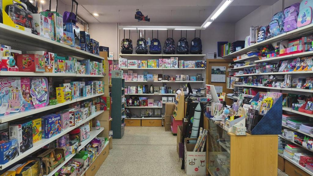 Interior de la tienda.