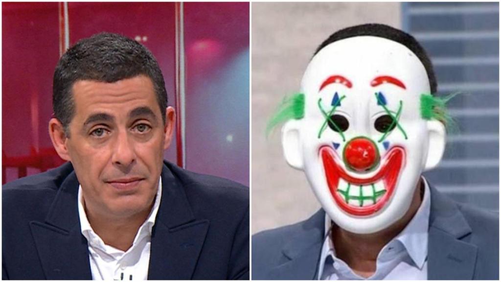 Antonio Naranjo en dos momentos de su programa El Análisis: Diario de la Noche de Telemadrid.