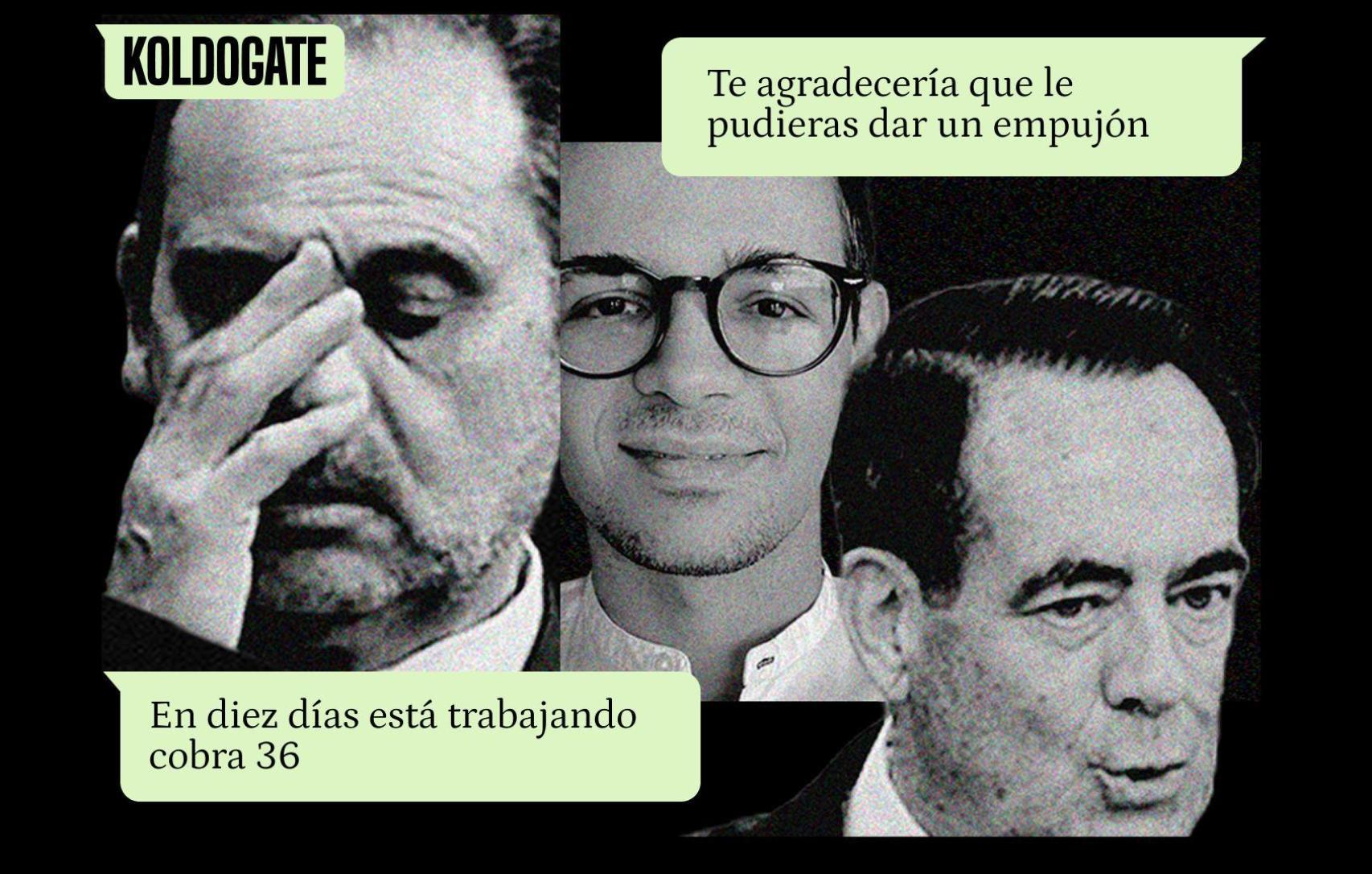 Jose Luis Ábalos, Álvaro Lario Ruiz, José Bono y dos de los mensajes del 'KoldoGate'