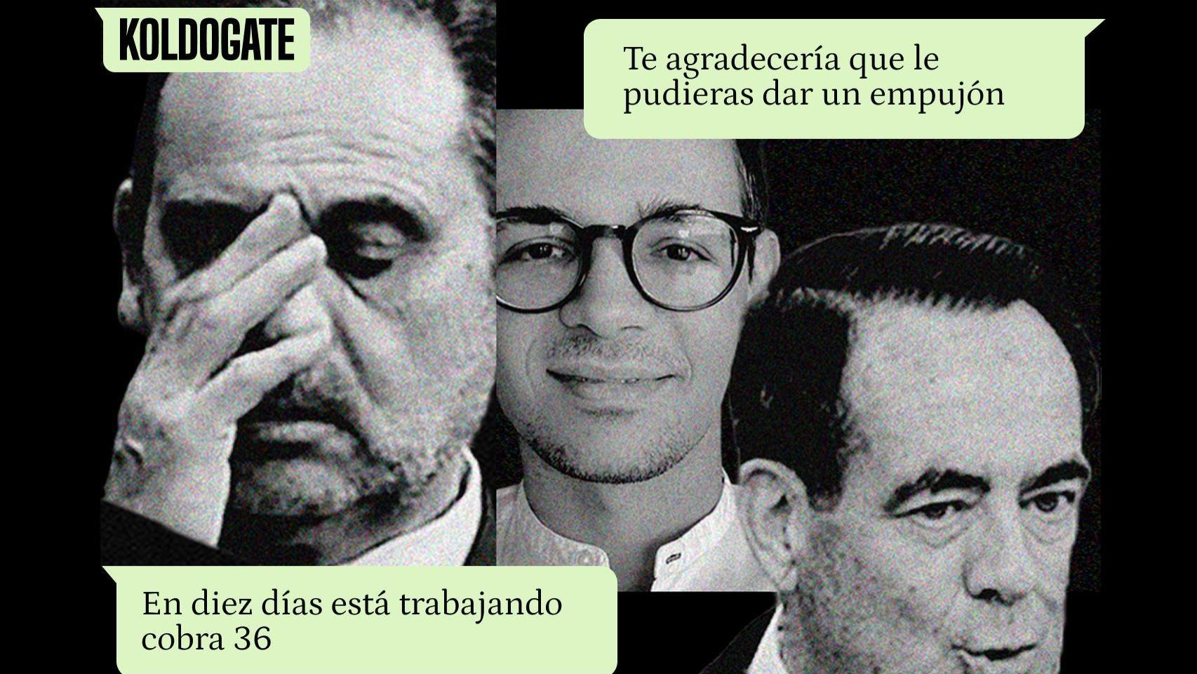 Jose Luis Ábalos, Álvaro Lario Ruiz, José Bono y dos de los mensajes del 'KoldoGate'