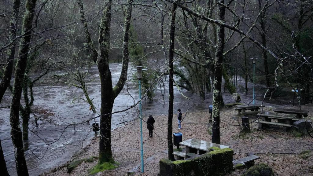Desbordamiento del río Lérez.