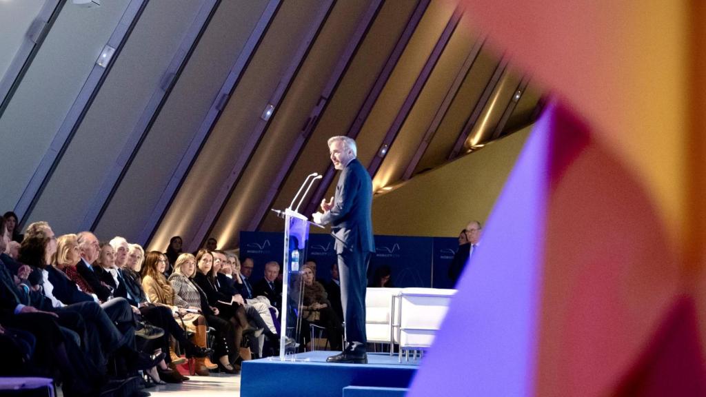 Jorge Azcón, en el acto del tercer aniversario del Mobility City