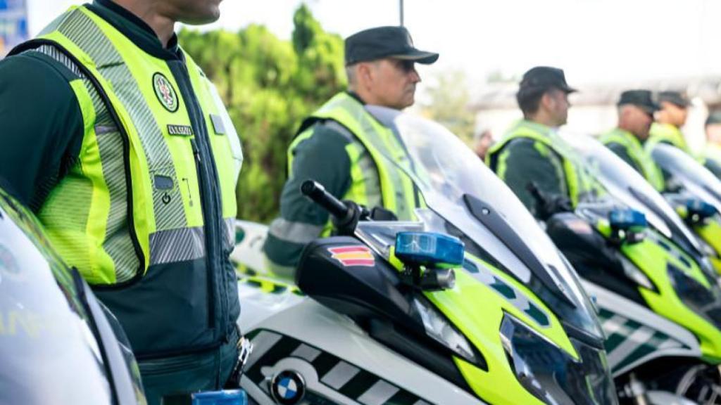 Imagen de las motos de La Guardia Civil.