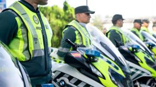 Imagen de las motos de La Guardia Civil