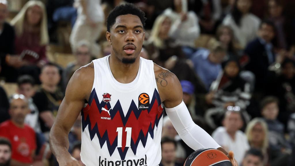 Trent Forrest, durante el Mónaco - Baskonia de la Euroliga.