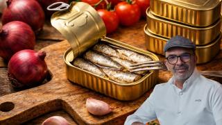 Jesús Sánchez, chef Michelin: Las sardinas de lata se mejoran con 1 pepinillo, 2 aros de cebolla y una pizca de mayonesa