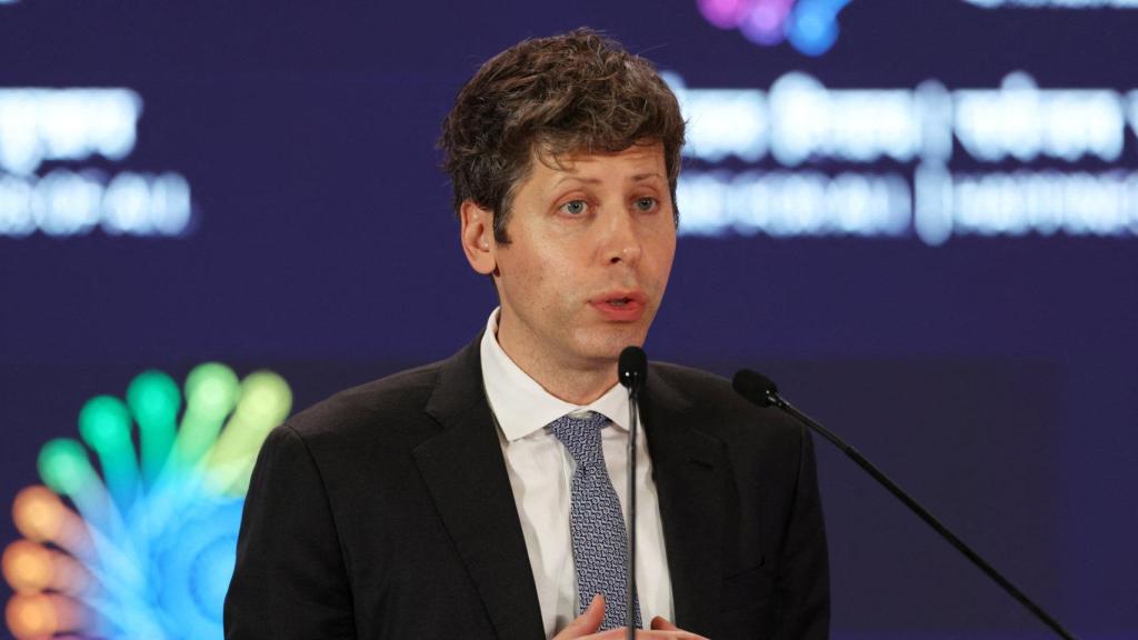 Sam Altman, CEO de OpenAI, durante la Cumbre de Impacto de la IA en India