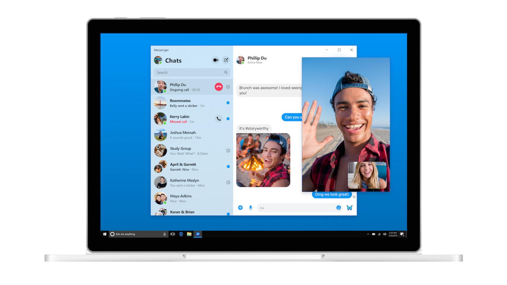 Aplicación de Messenger para ordenador