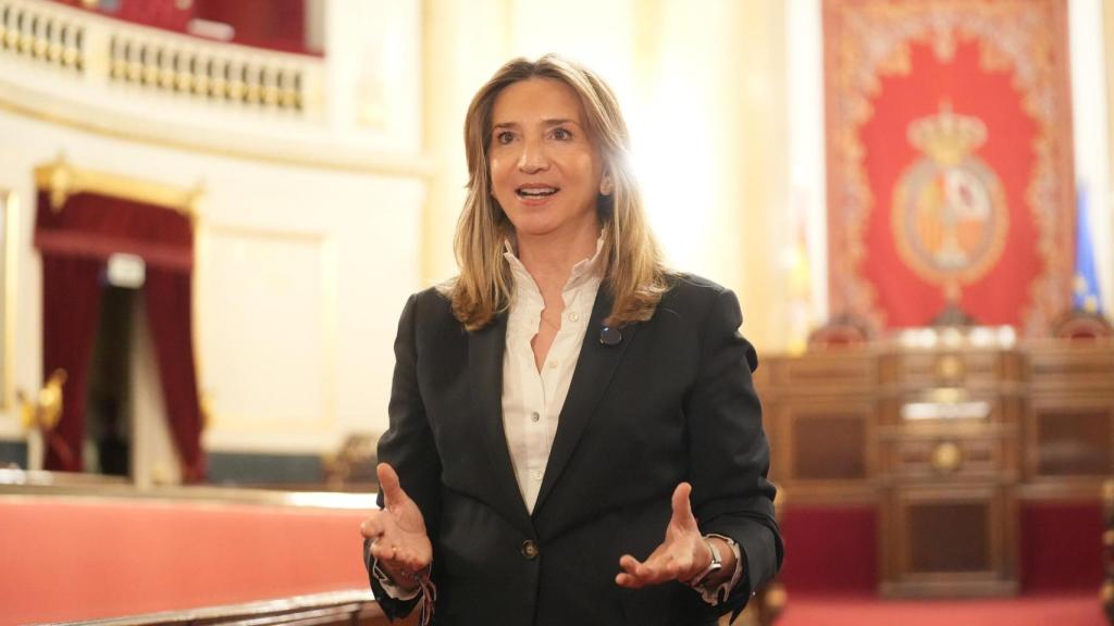 Alicia García, portavoz del PP en el Senado, en el antiguo salón de plenos de la Cámara Alta.