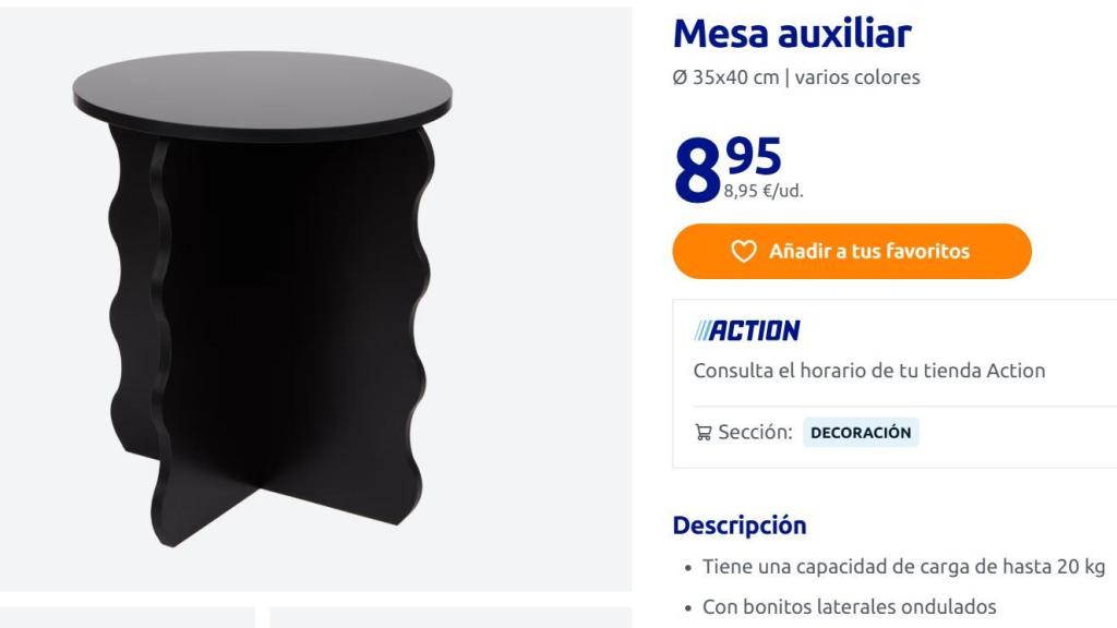 Mesa auxiliar.