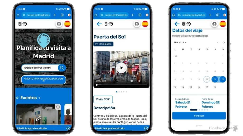 Web de Smart Tourism de la EMT