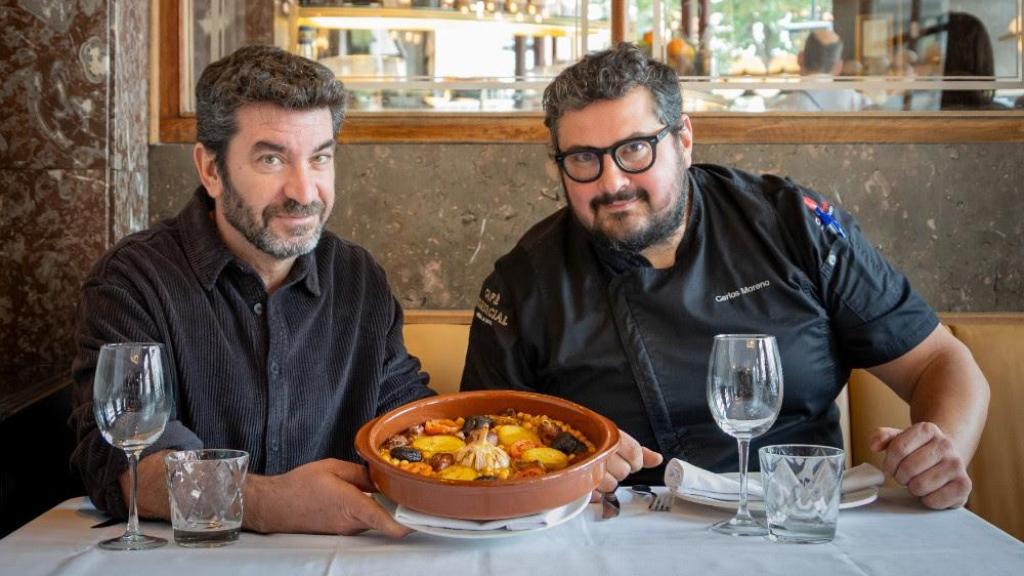 Arturo Valls y Carlos Moreno, chef de Café Comercial.