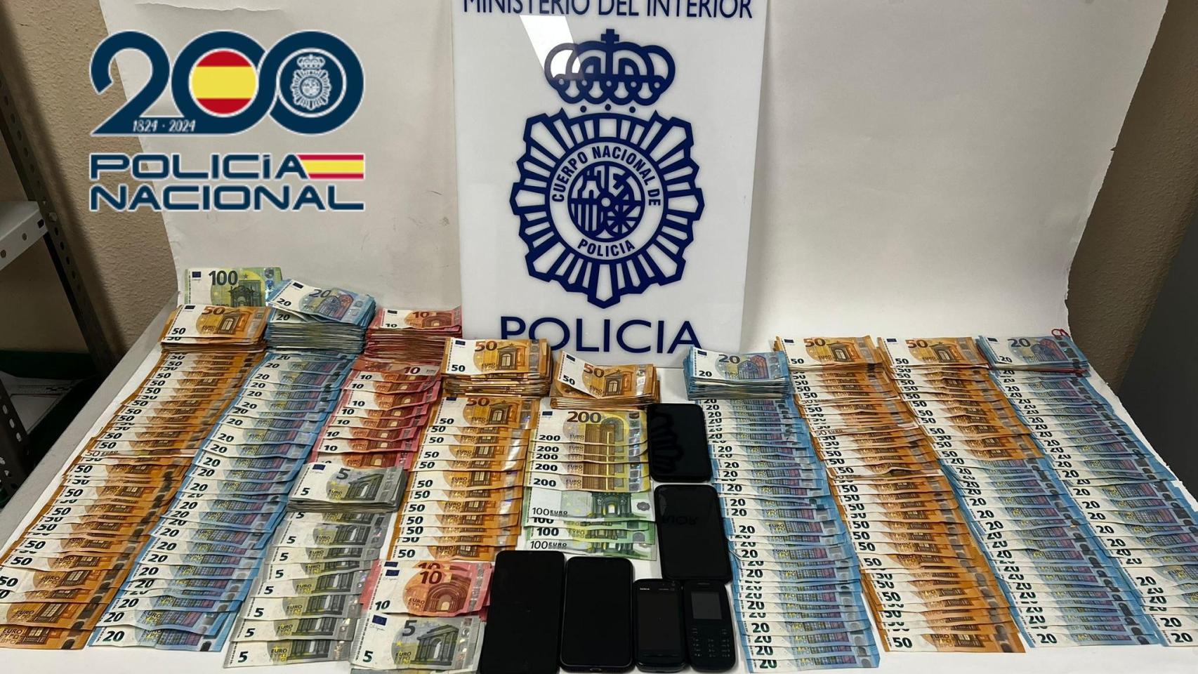 Los efectos intervenidos durante la operación.
