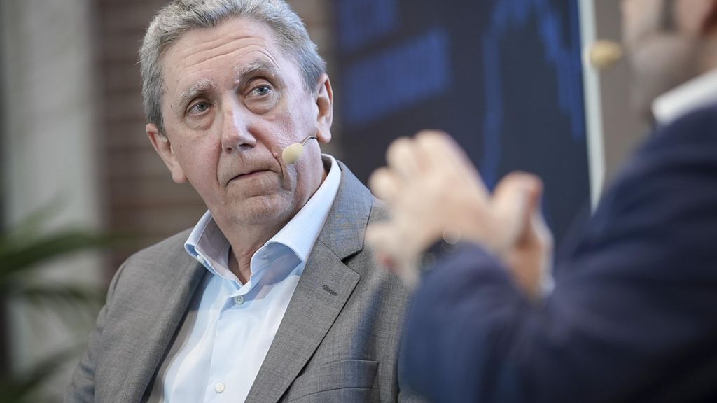Mariano Jiménez Lasheras, presidente de la Organización de Consultores de Pensiones (OCOPEN), durante su intervención bajo el título 'Previsión social complementaria'; en la segunda jornada del I Observatorio del Sector Asegurador.