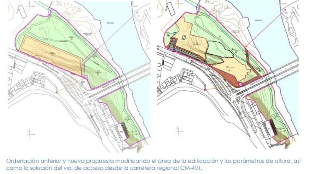Nueva solución vial de acceso desde la carretera CM-401.