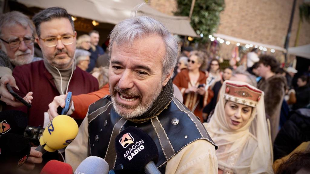 Azcón, este viernes en Teruel.