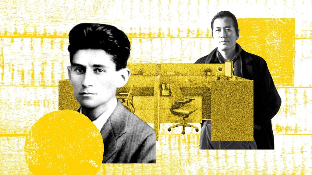 El escritor Franz Kafka y el filósofo Byung-Chul Han. Diseño: Rubén Vique