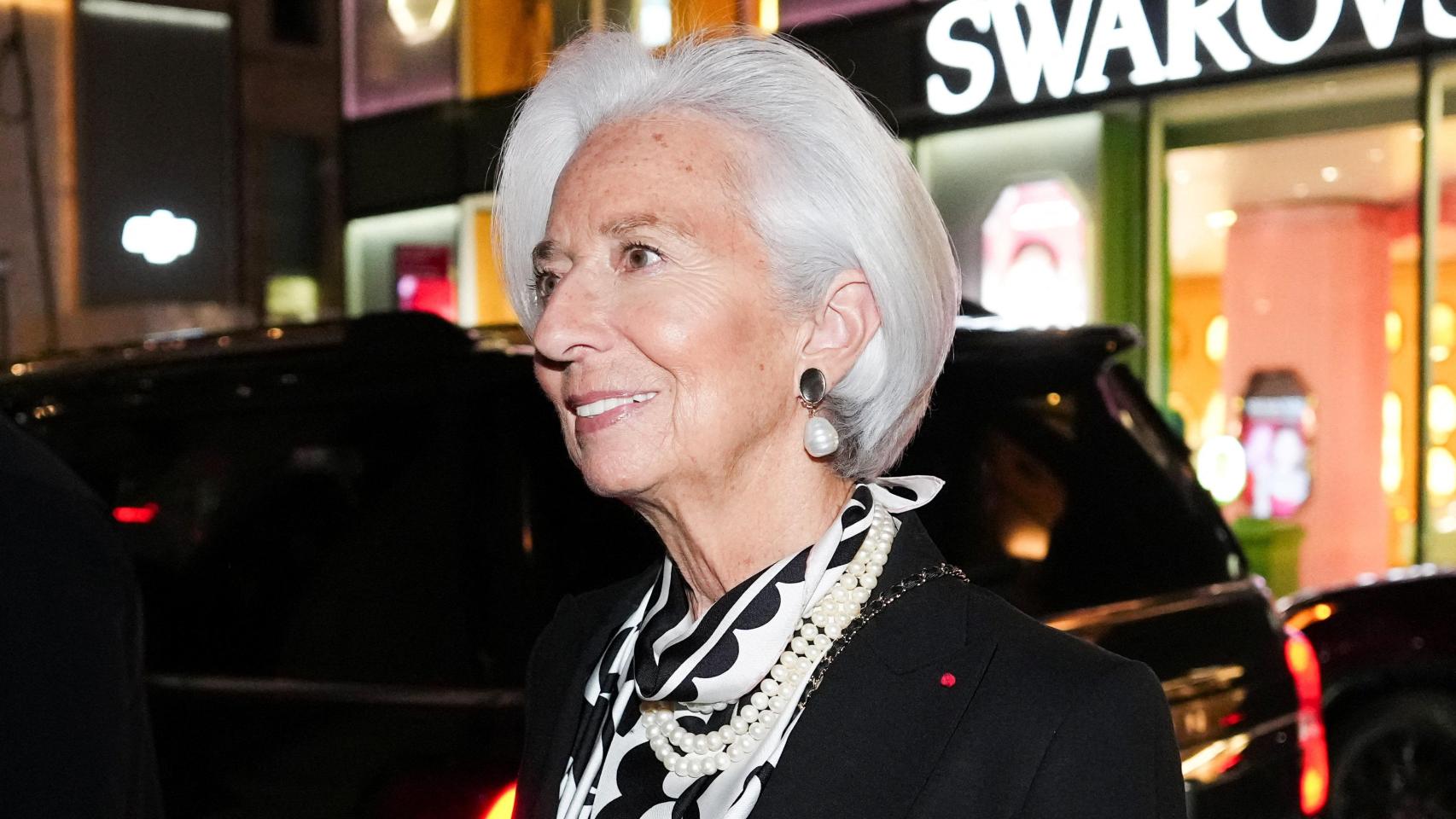 La presidenta del BCE, Christine Lagarde, en un evento en Nueva York.