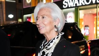 La presidenta del BCE, Christine Lagarde, en un evento en Nueva York.