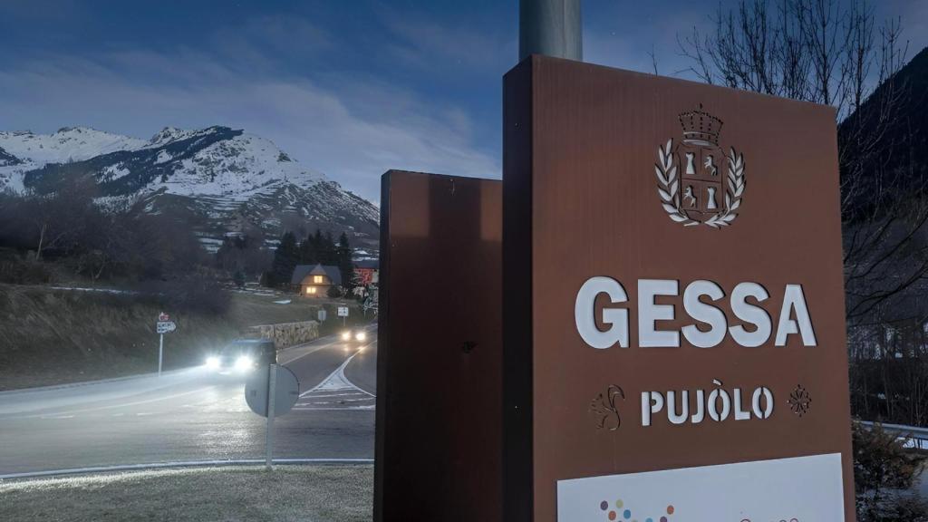 Entrada al pueblo de Gessa.