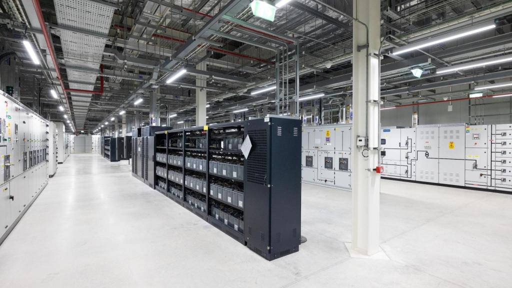 Sala eléctrica del centro de datos.
