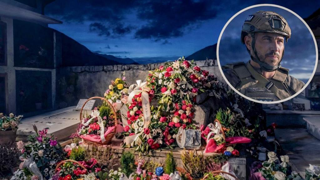 La tumba de Joan Estévez en Vilac (Val d'Aran), fallecido el pasado 13 de febrero.