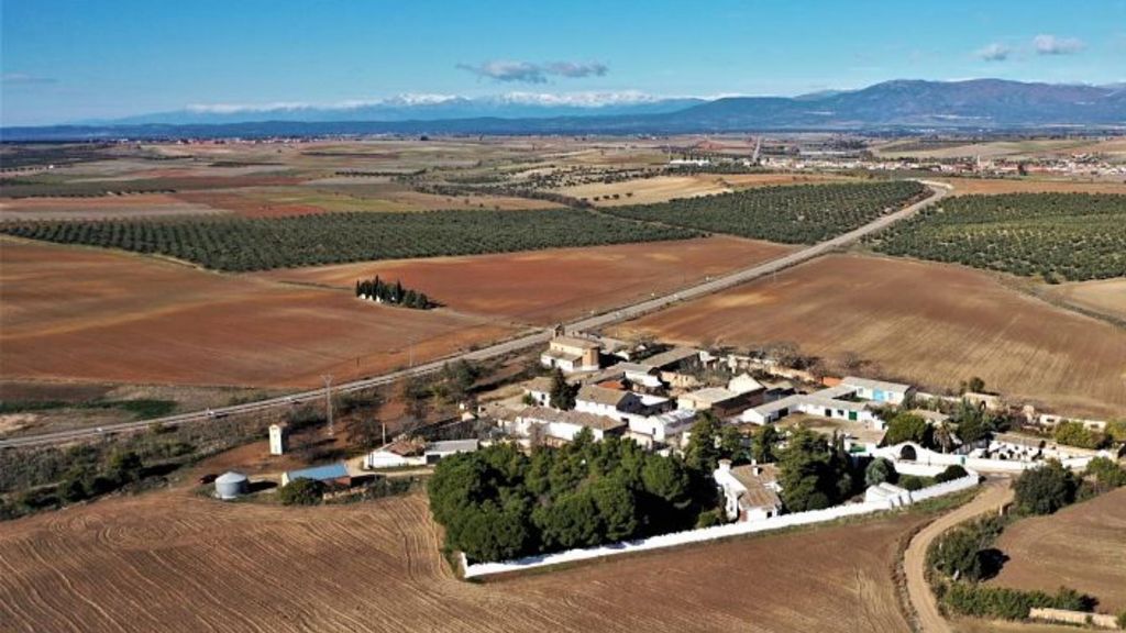 Vista área de Illán de Vacas.