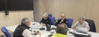 Antonio Domingo Ayuso (primero por la derecha) el nuevo director de la Policía de Madrid.