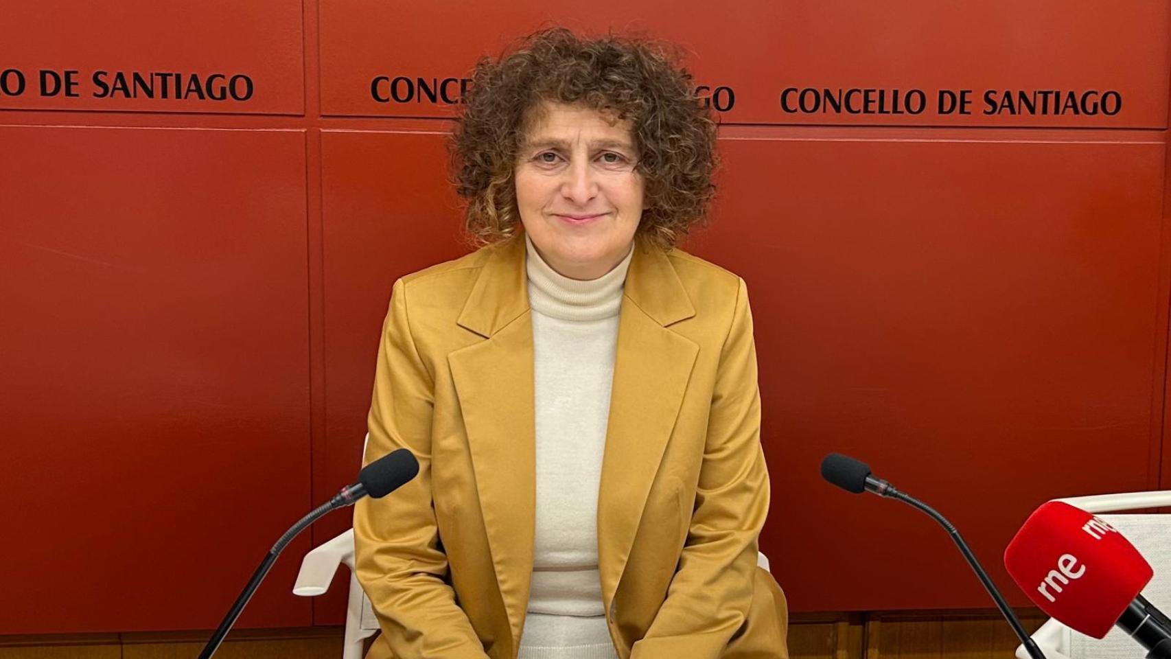 La alcaldesa de Santiago, Goretti Sanmartín