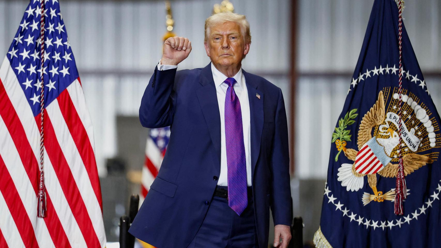 El presidente de EEUU, Donald Trump, en una visita a Georgia.