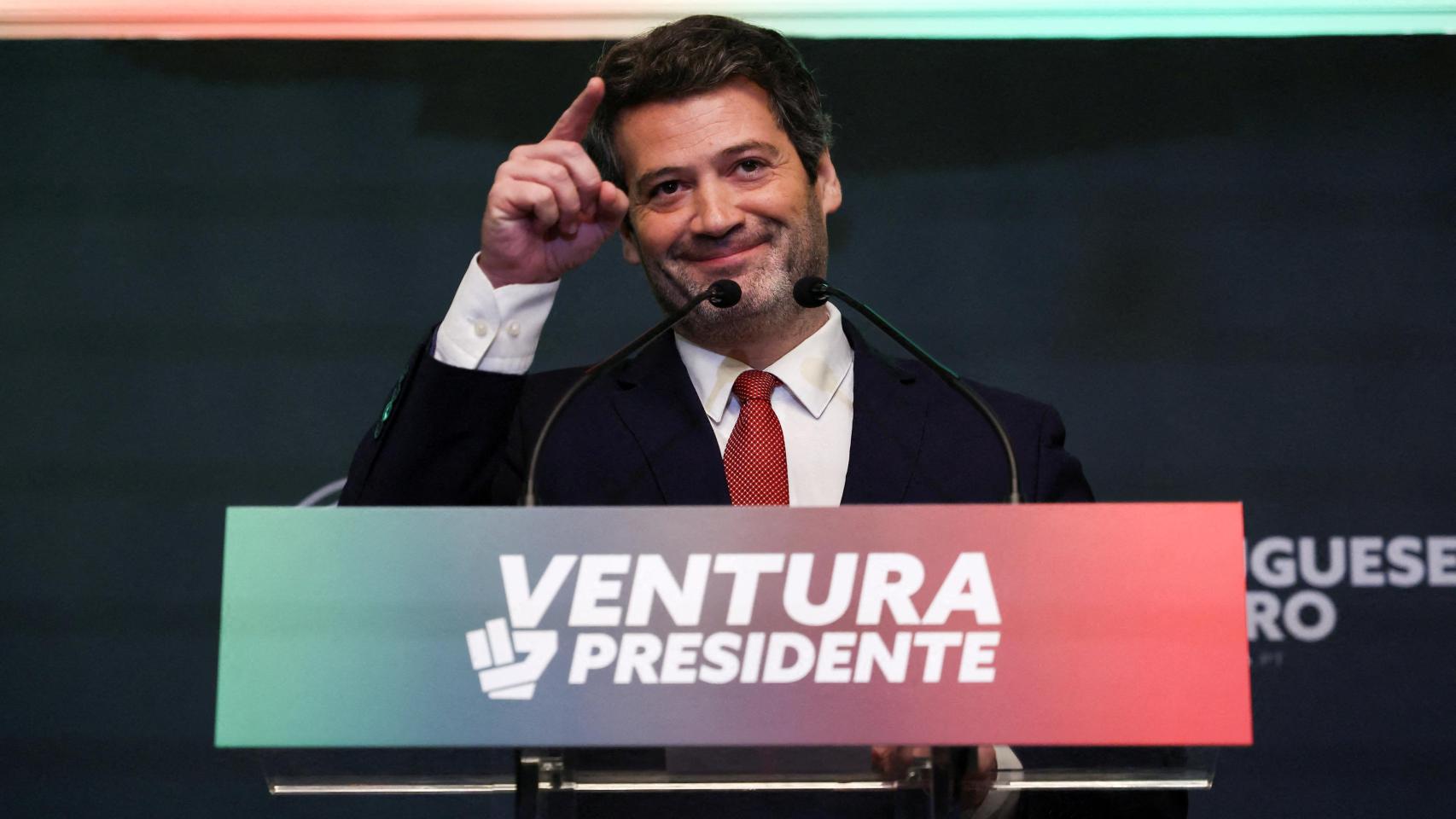 El presidente del partido de extrema derecha Chega, André Ventura.