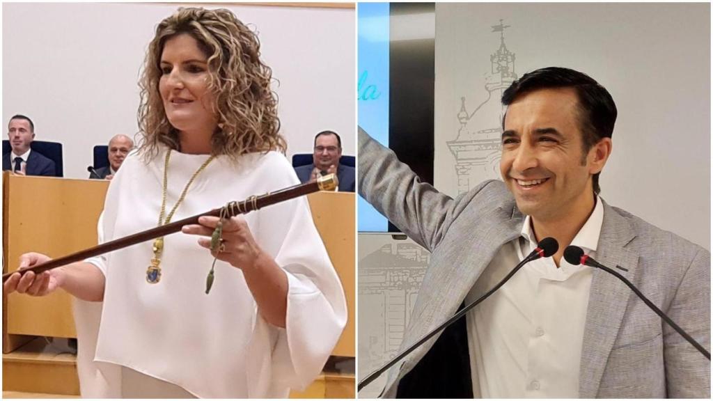 Marian Ferreiro, alcaldesa de Narón, y José Manuel Rey Varela, alcalde de Ferrol.