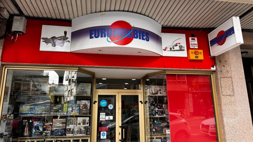 Escaparate de Eurobbies, en Vigo