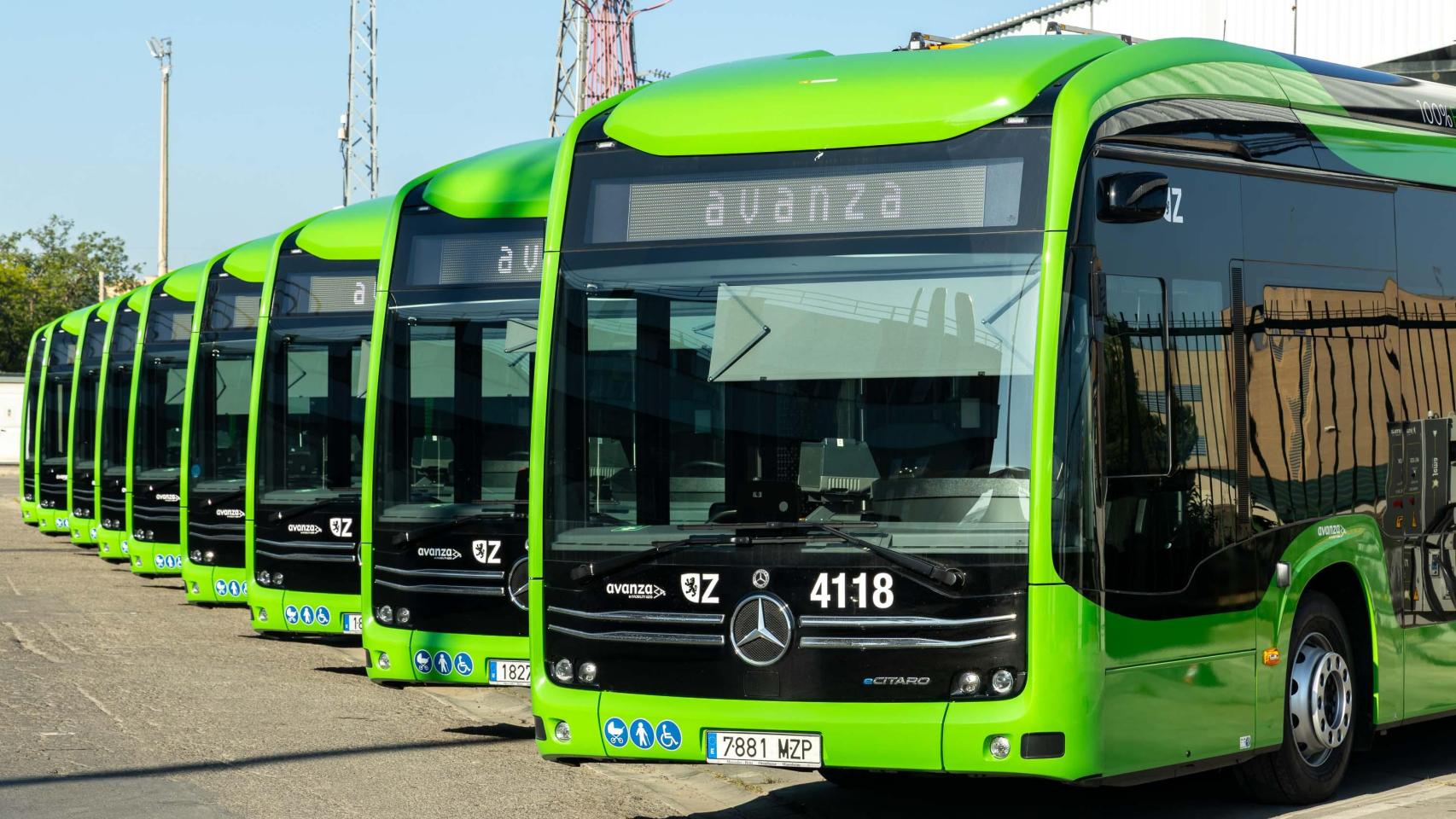 Autobuses de Zaragoza.