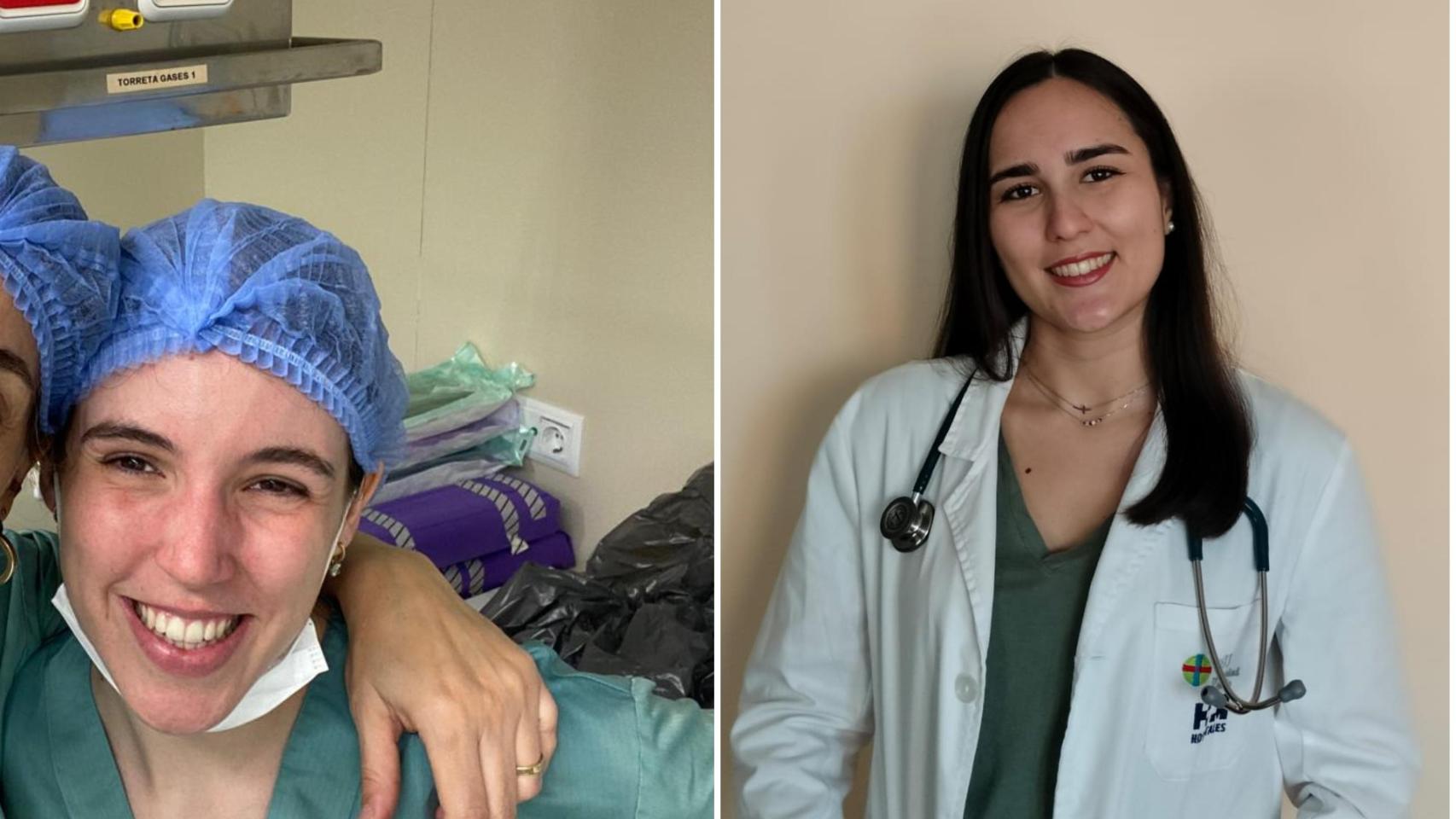 Ana Canalejas y Bárbara Arroyo, dos estudiantes del MIR de Madrid.