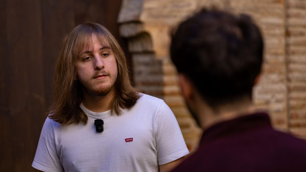 Iván durante la entrevista.