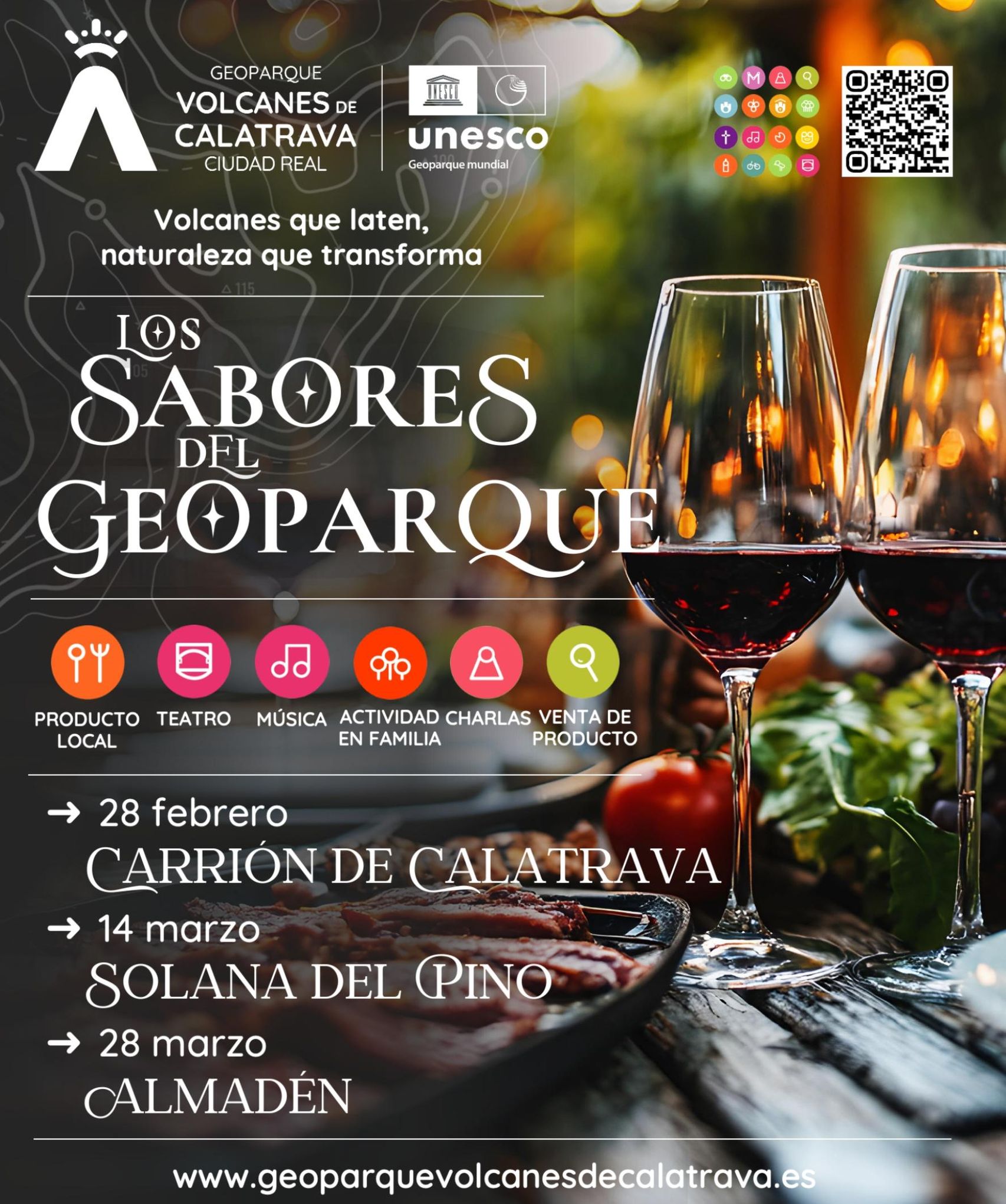 Cartel de la jornada 'Los Sabores del Geoparque'.