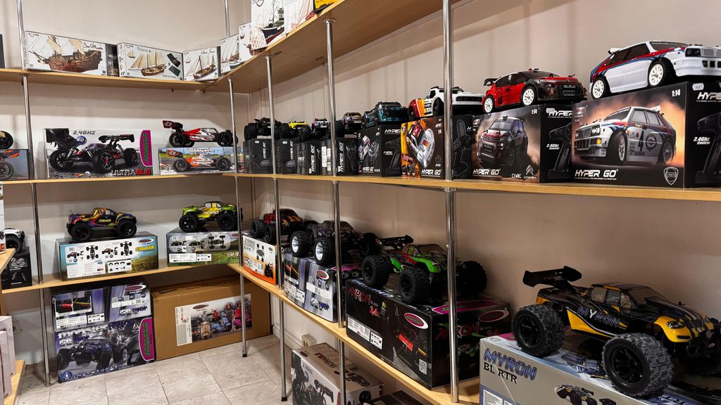 Interior de Eurohobbies, en Vigo
