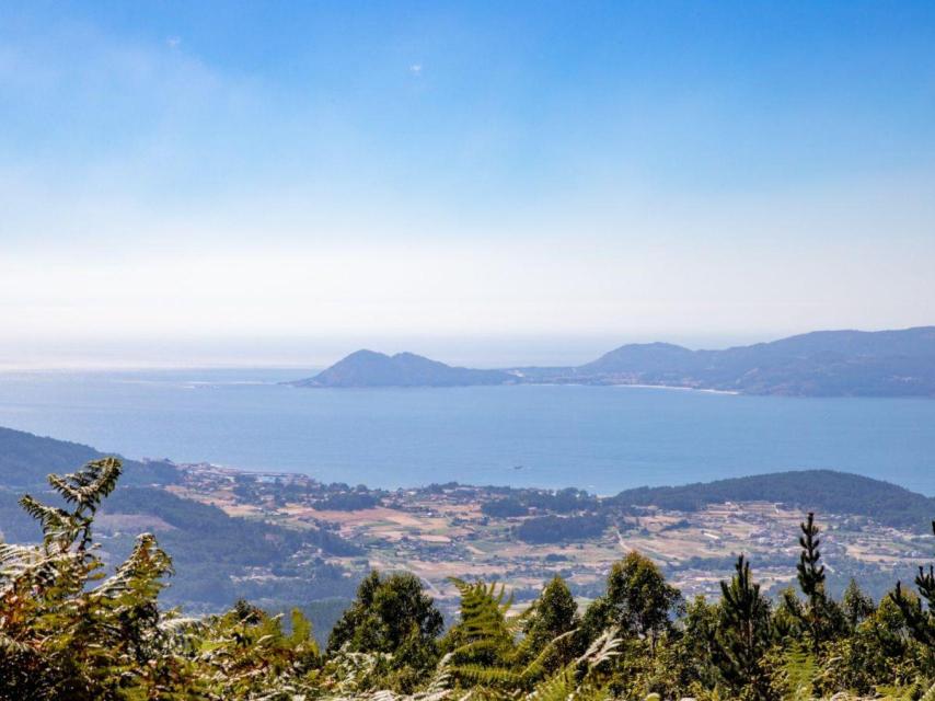 Vistas de la ría de Muros e Noia desde el Monte Iroite