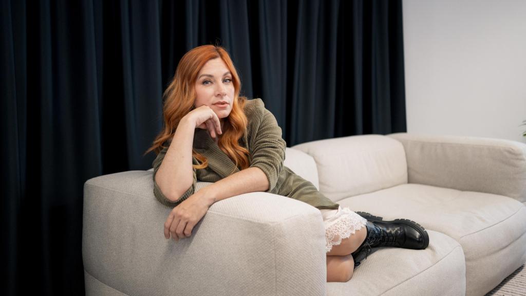 Leire Martínez durante la entrevista con EL ESPAÑOL.