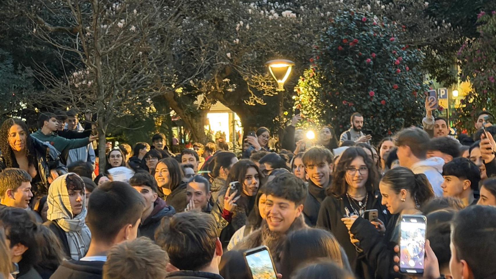 Instante de la quedada.