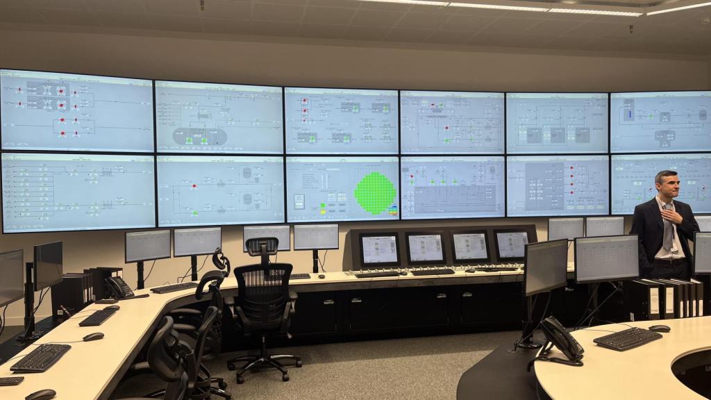 Sala de control donde se imparten las clases de la Academia AP1000 de Westinghouse
