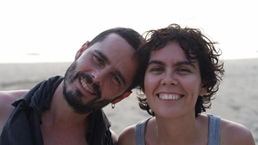 Adrian Palomino y su hermana Elena.