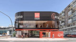 Render de la futura electrolinera del Paseo de la Castellana.