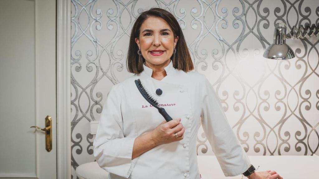 Begoña Pérez durante la grabación de su vídeo para este vertical.