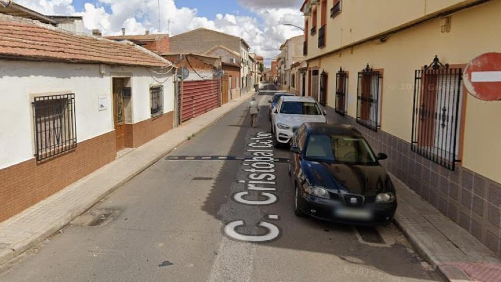 Calle Cristóbal Colón de Bolaños de Calatrava.